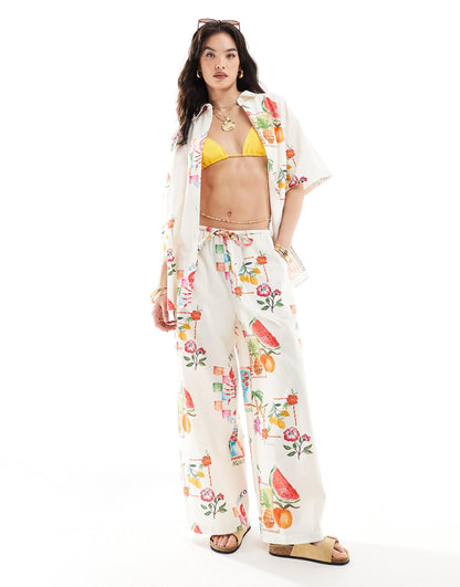 Oversized Shirt With Linen