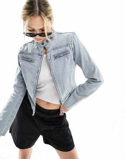 Denim Moto Jacket