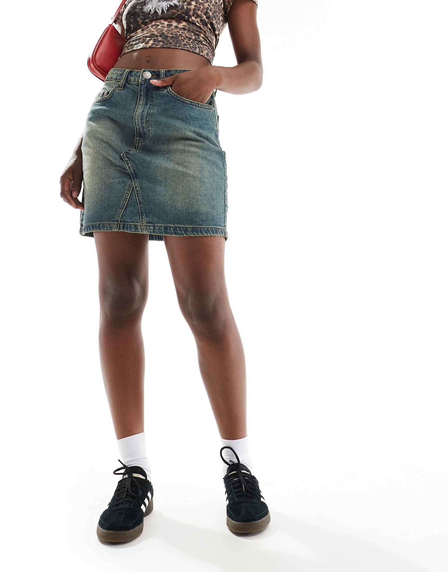 Denim Mini Skirt