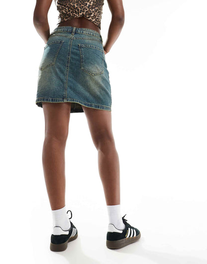 Denim Mini Skirt
