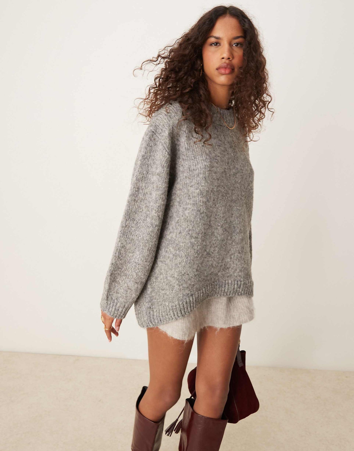 Oversized Crew Neck Jumper