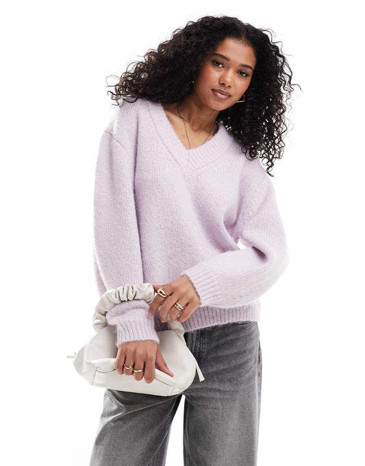 V Neck Oversized Jumper