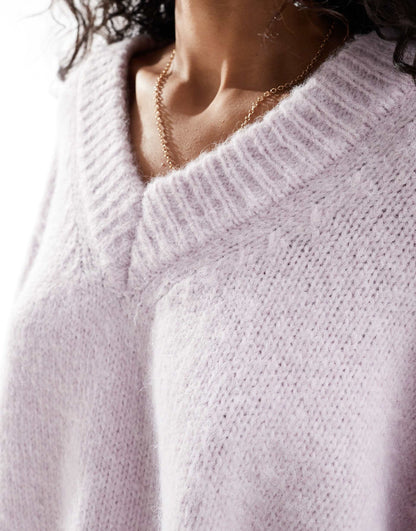 V Neck Oversized Jumper