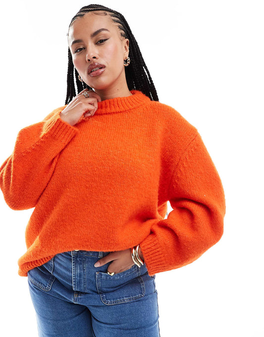 Curve Oversized Crew Neck Jumper