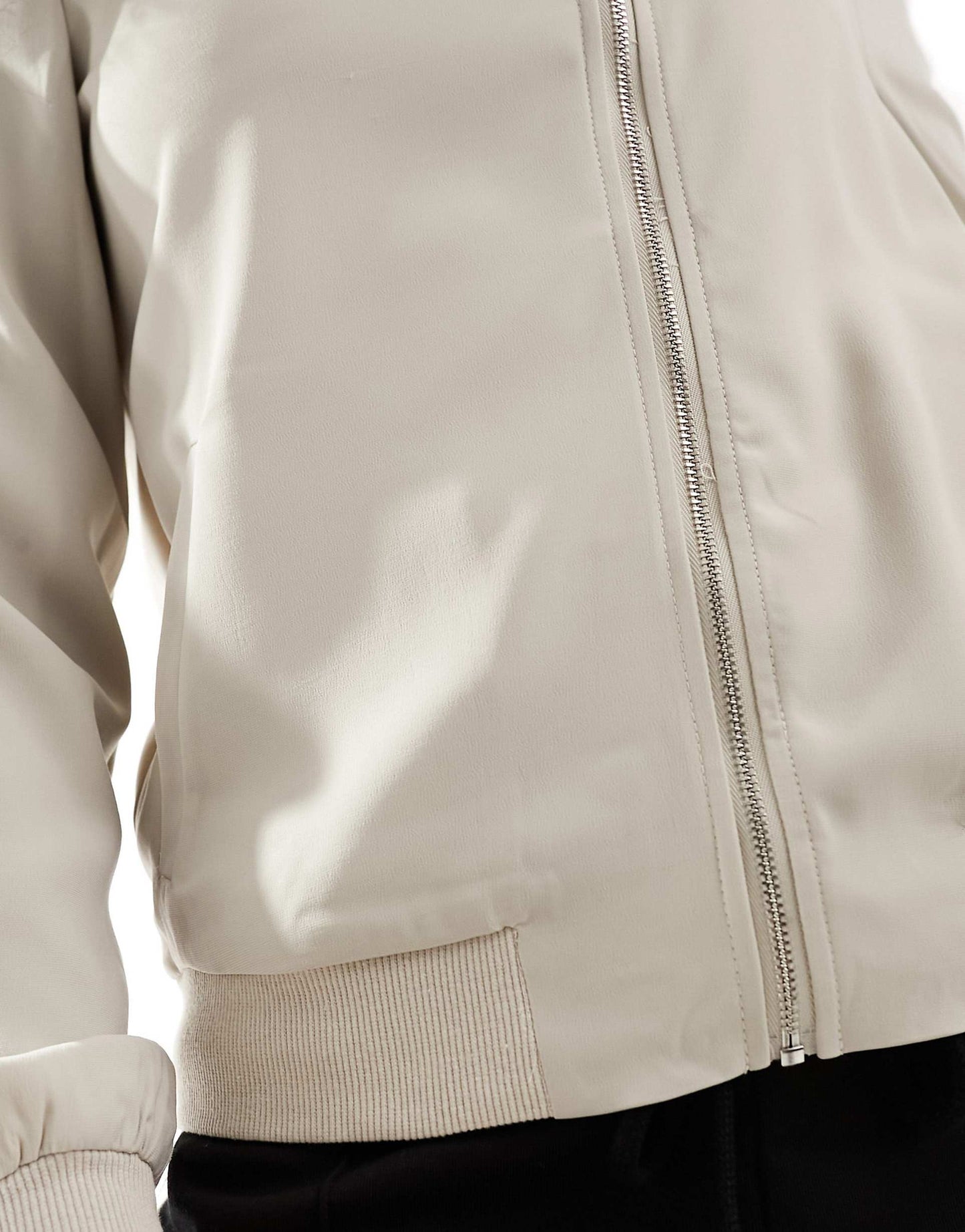 Lightweight Zip Front Bomber Jacket