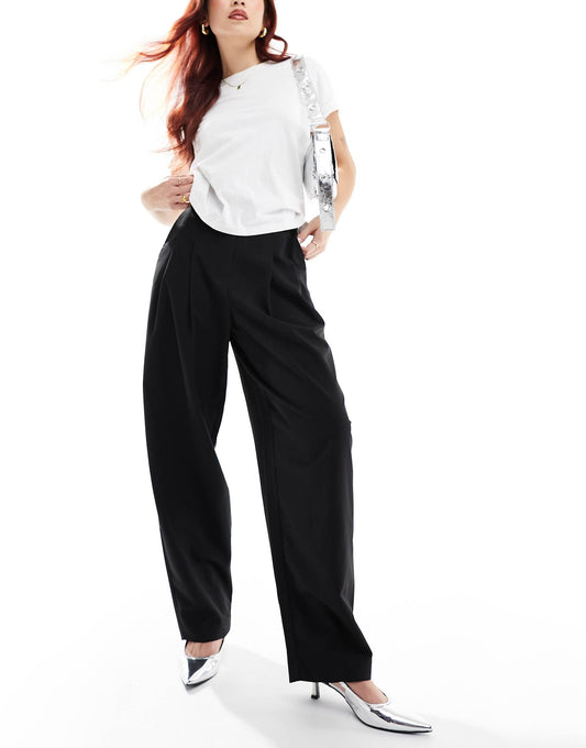 Aware Tailored High Waisted Tapered Trousers