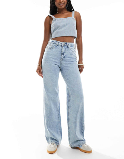 High Rise Wide Leg Jeans