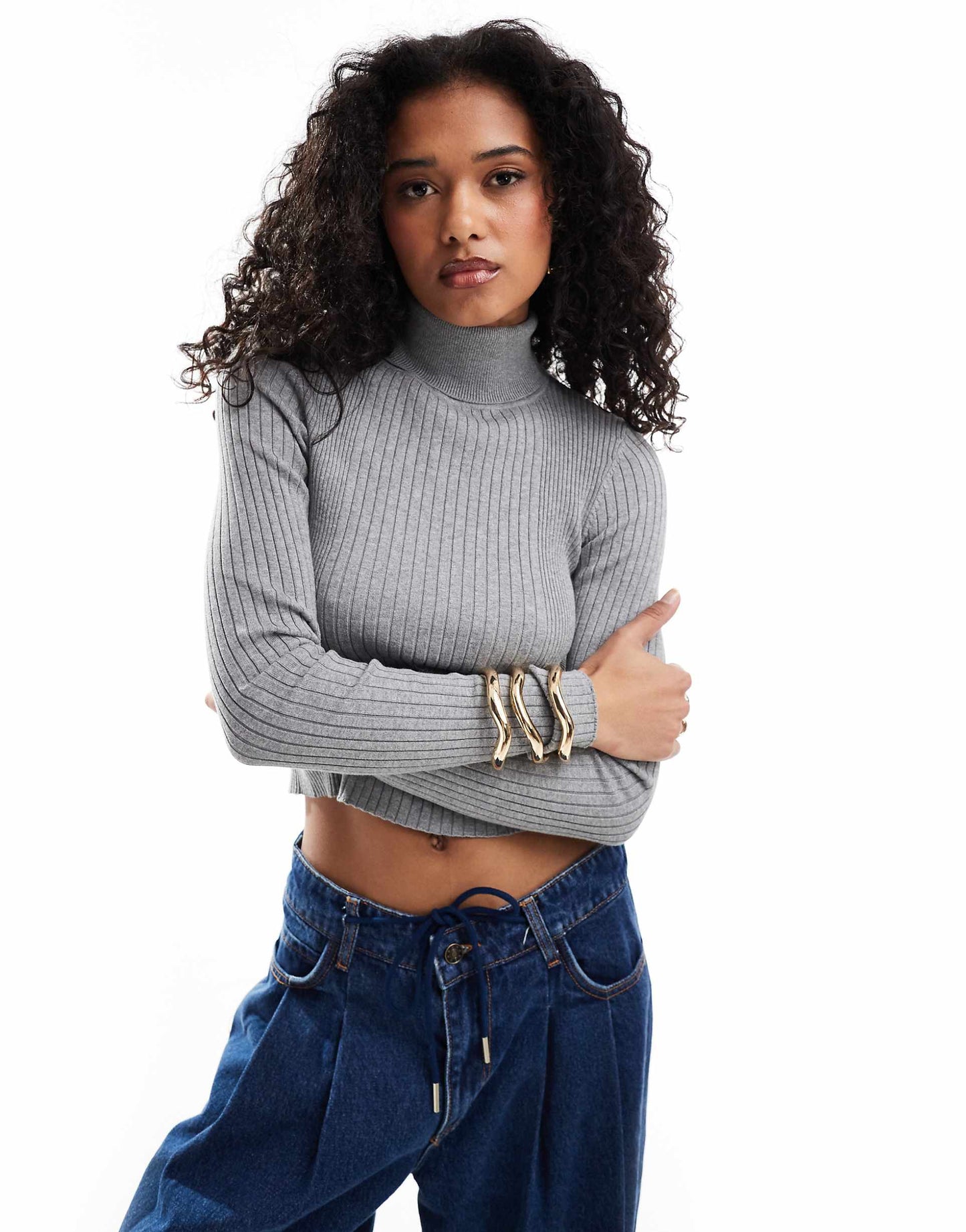 Knitted Roll Neck Top