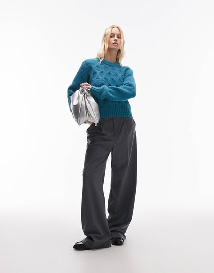 Knitted Cable Stitch Jumper