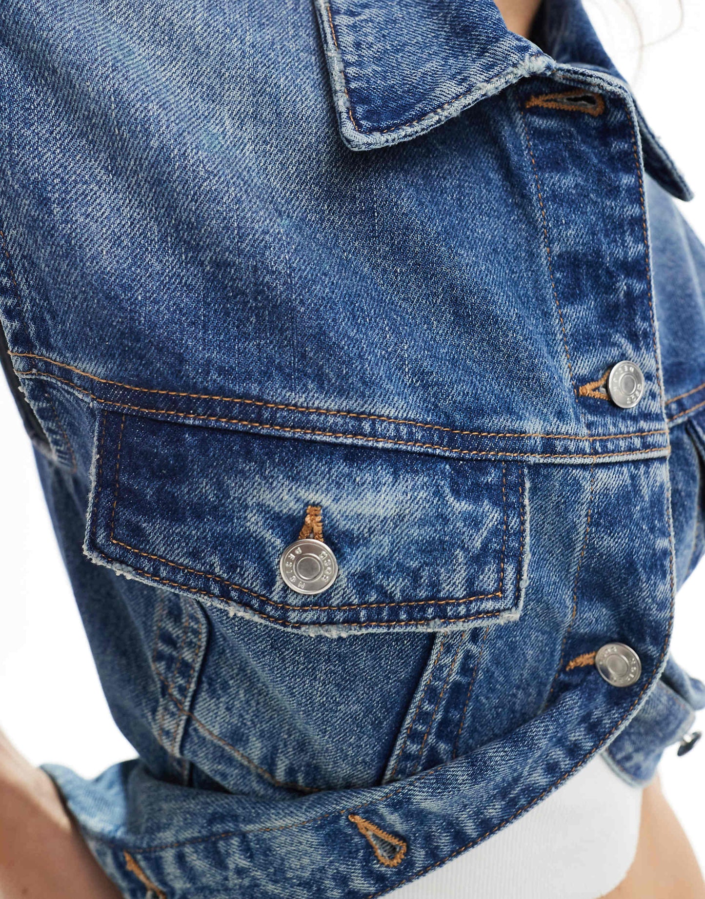 Oversized Denim Waistcoat