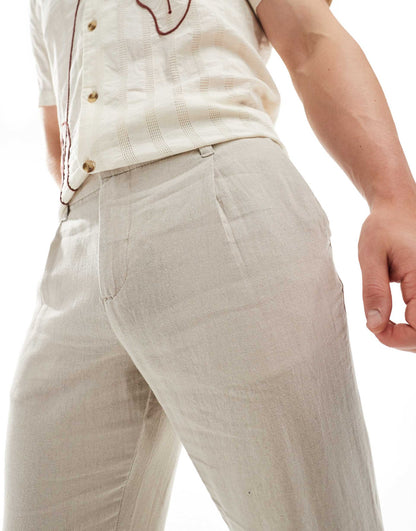 Linen Blend Trouser