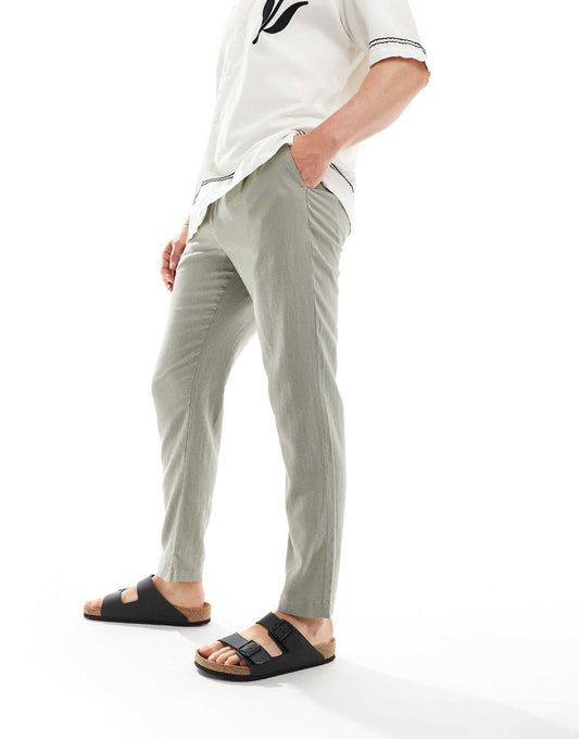 Linen Blend Trouser
