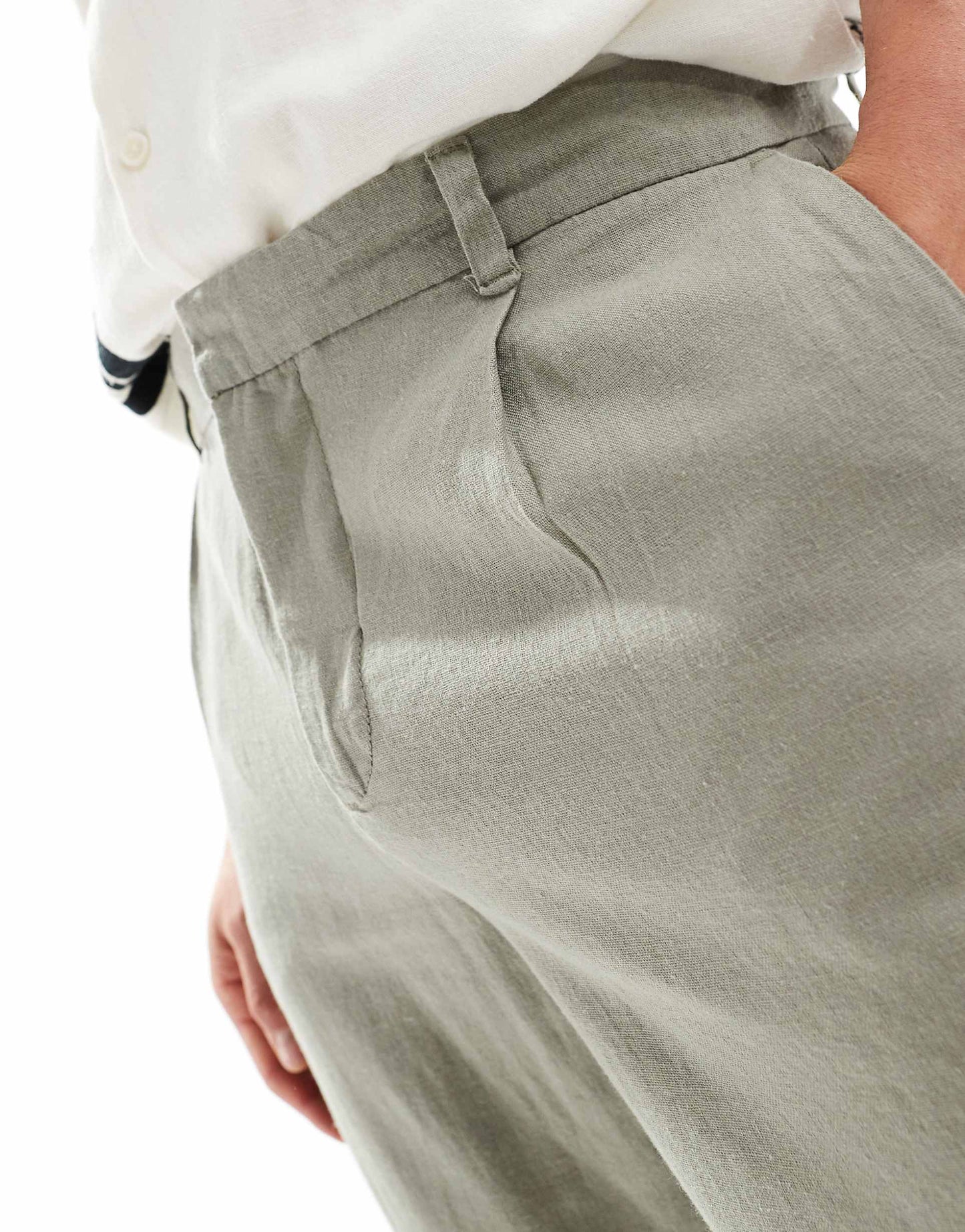 Linen Blend Trouser