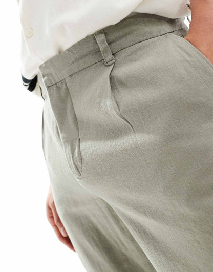 Linen Blend Trouser