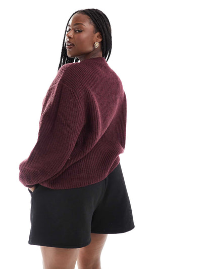 Curve Chunky Crew Neck Rib Jumper