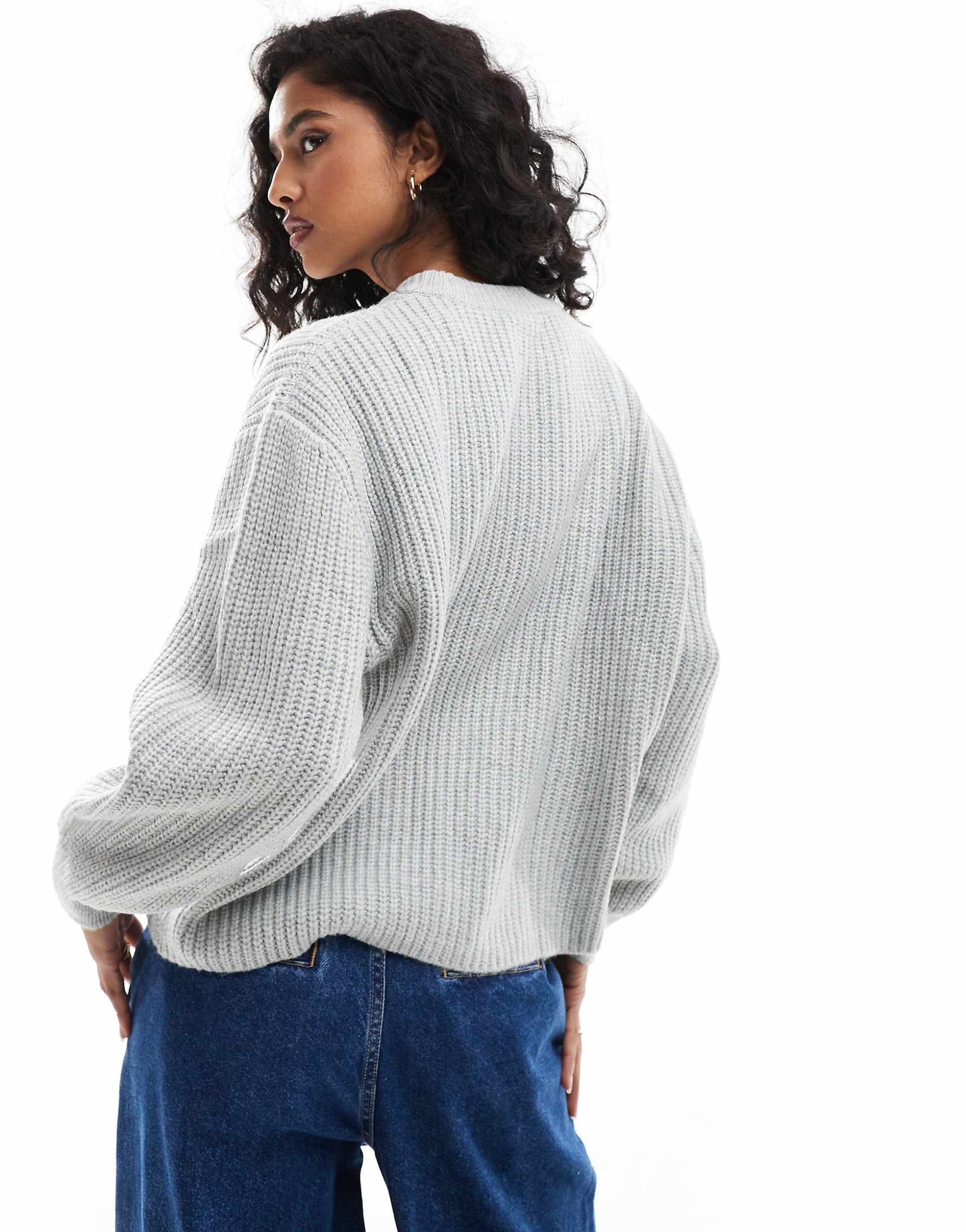 Chunky Crew Neck Rib Jumper