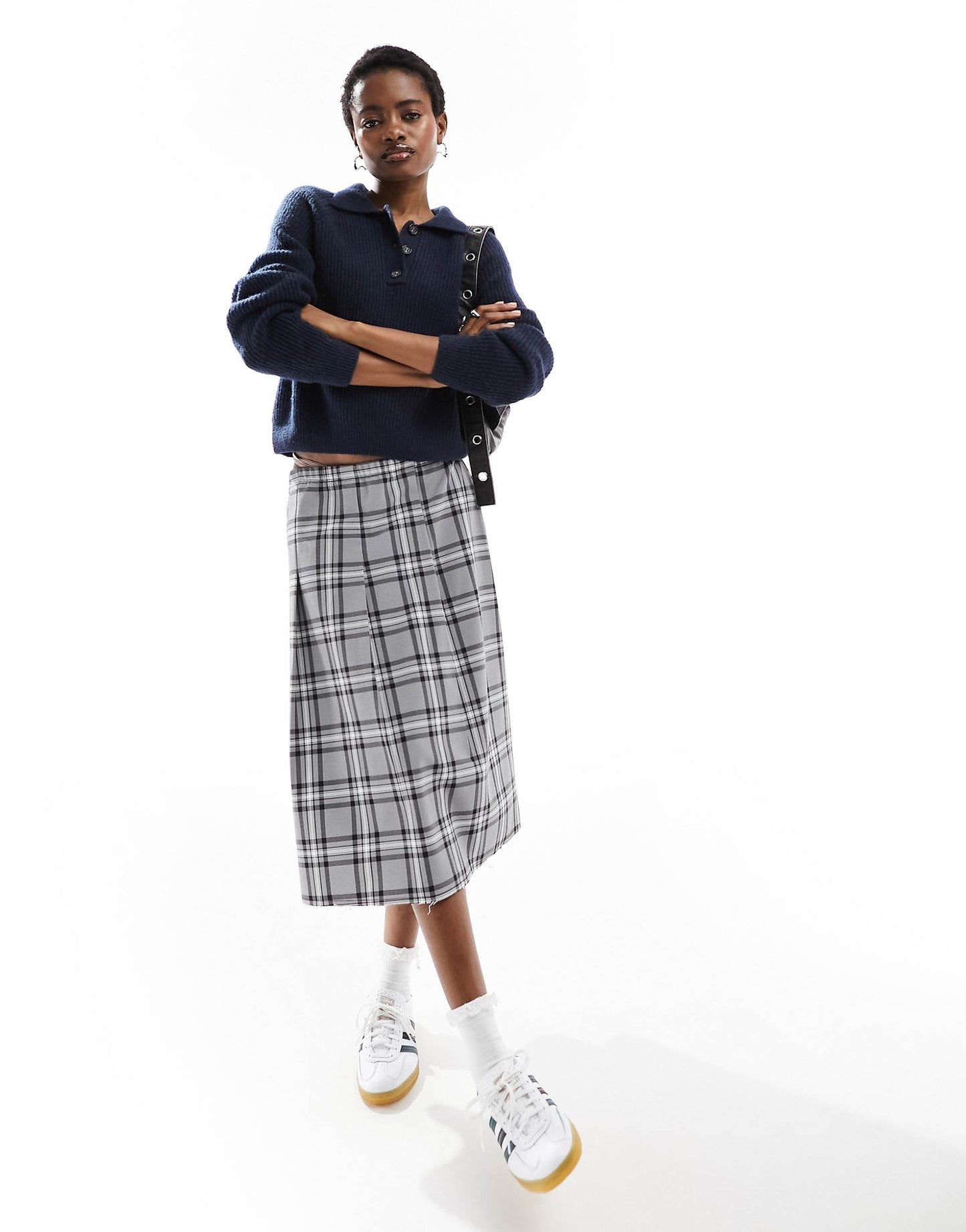 Knit Polo Collar Sweater