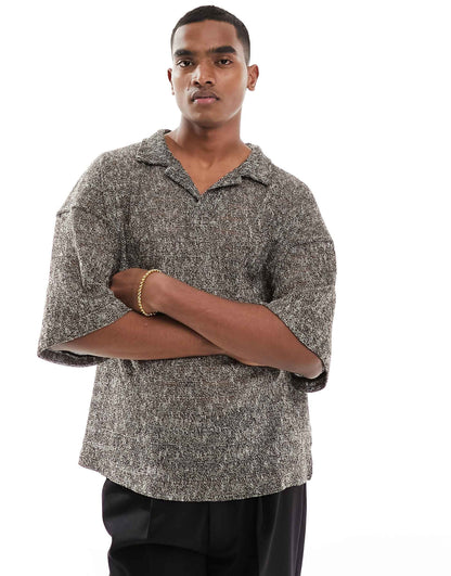 Crochet Polo Shirt