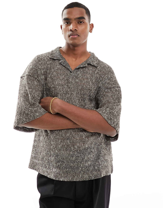 Crochet Polo Shirt