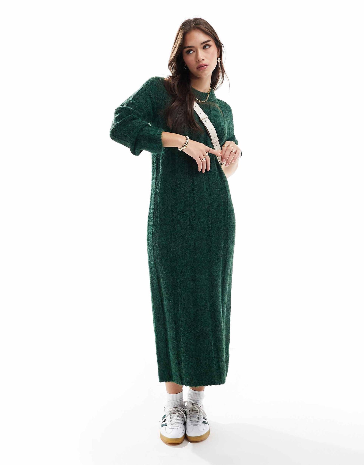 Wide Rib Midaxi Dress