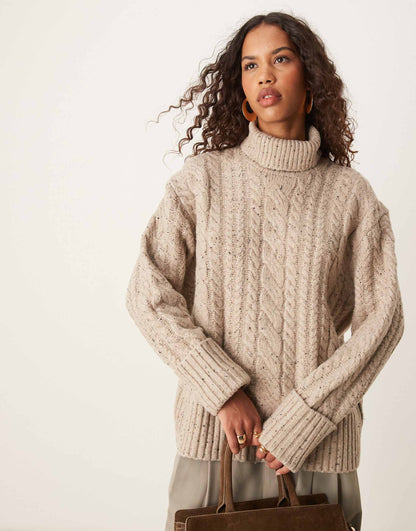 High Neck Cable Jumper