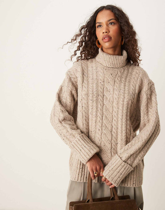 High Neck Cable Jumper