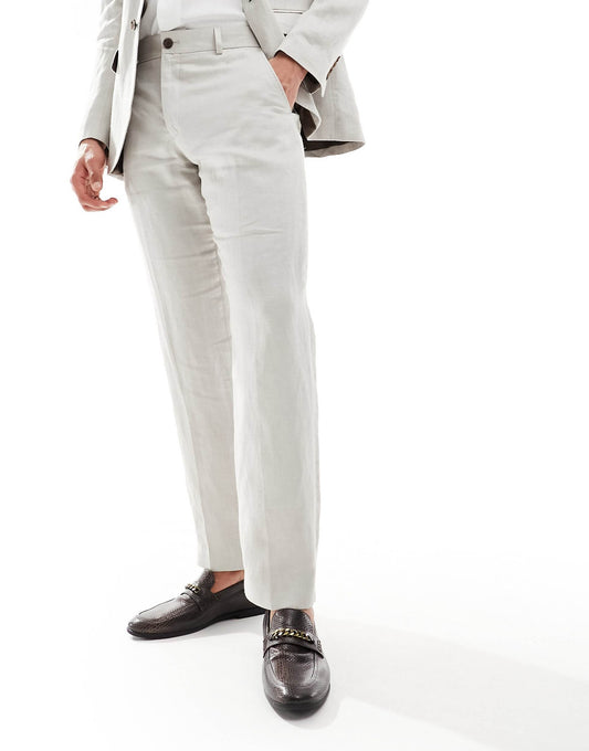 Linen Mix Suit Trouser