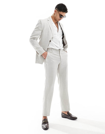 Linen Mix Suit Trouser
