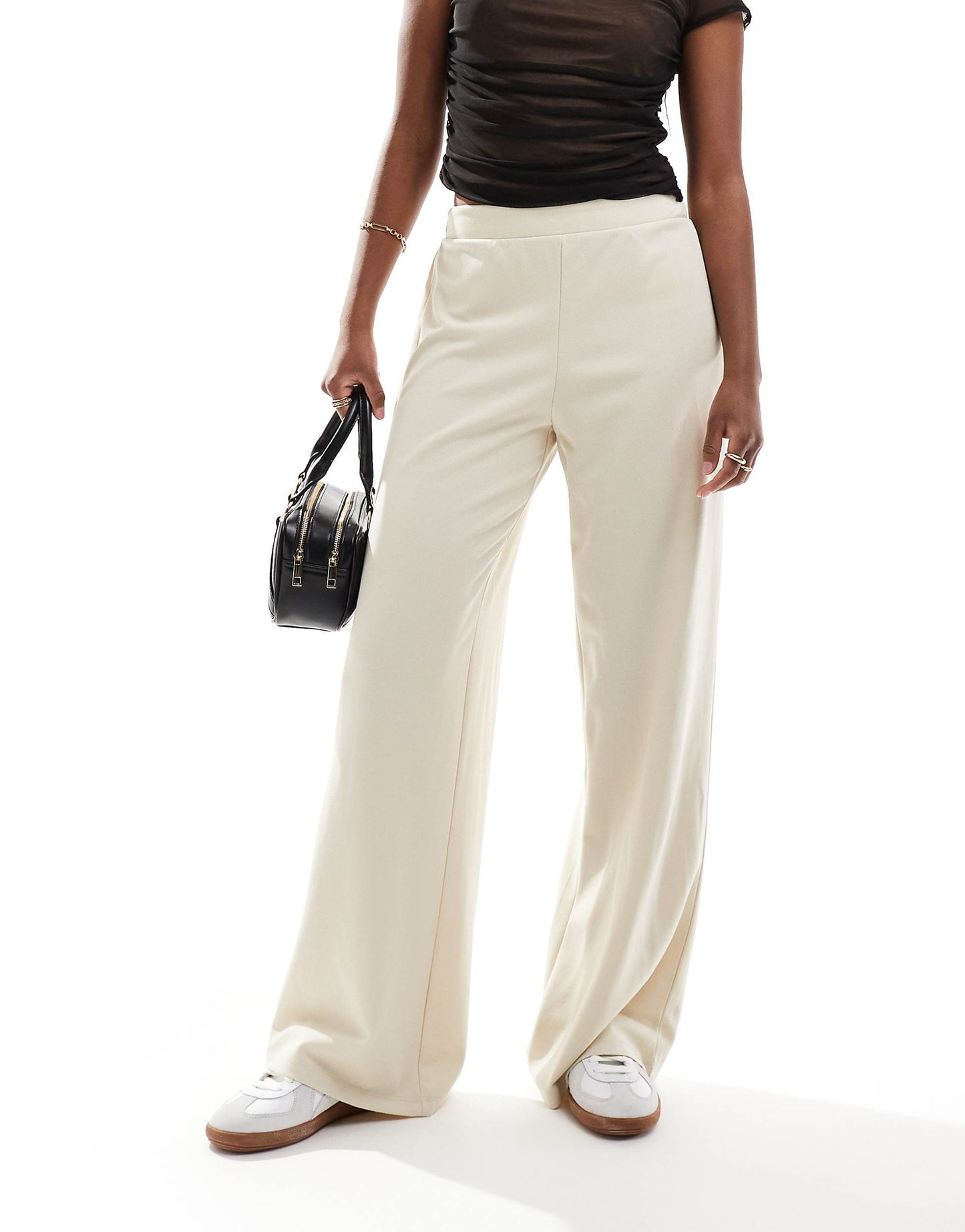 Wide Leg Elasticated Waist Trouser