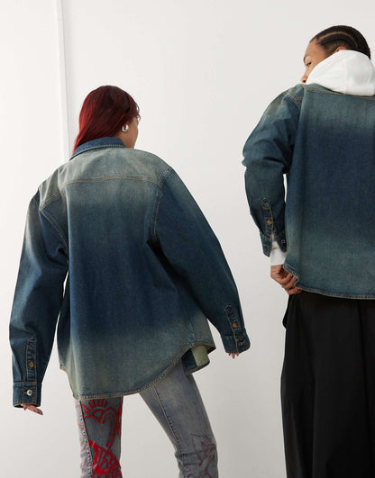 Unisex Oversized Denim Shacket