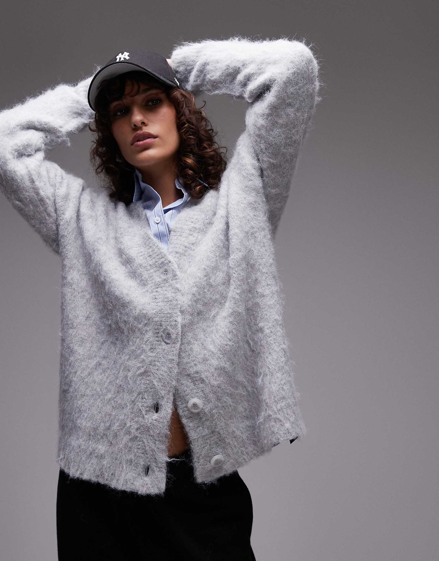 Knitted Ultra Fluffy Oversized Cardigan