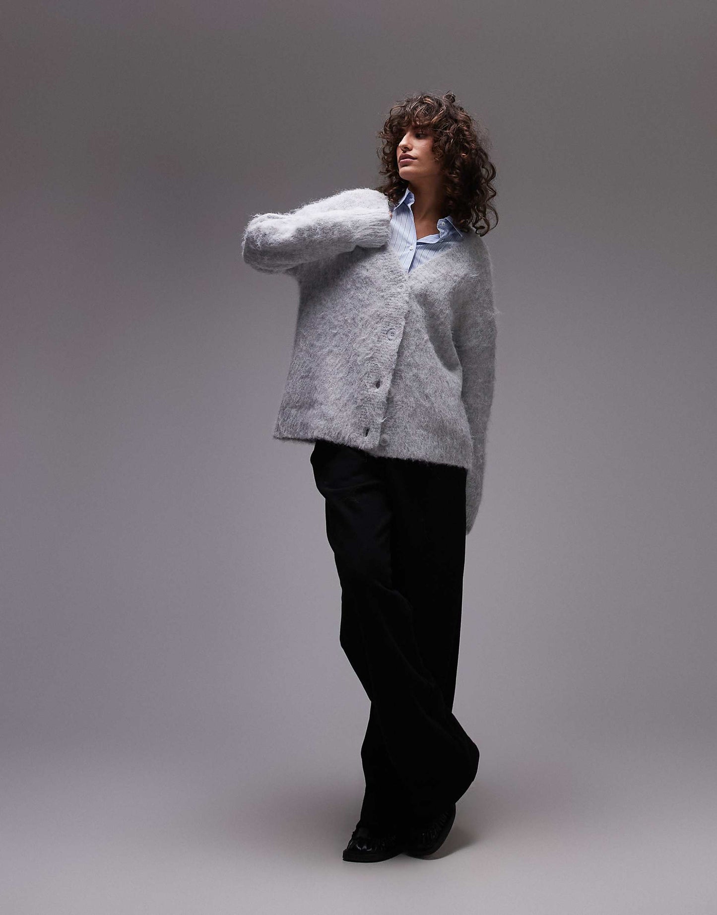 Knitted Ultra Fluffy Oversized Cardigan
