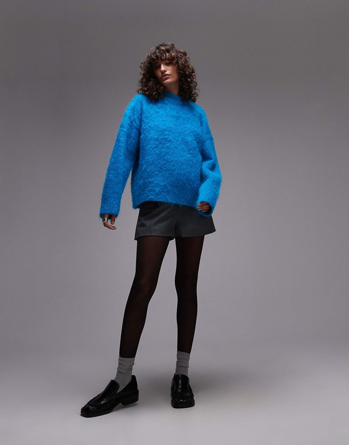 Knitted Fluffy Relaxed Jumper