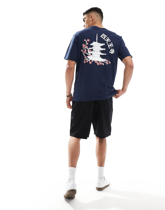 Relaxed Fit T-Shirt With Temple Print