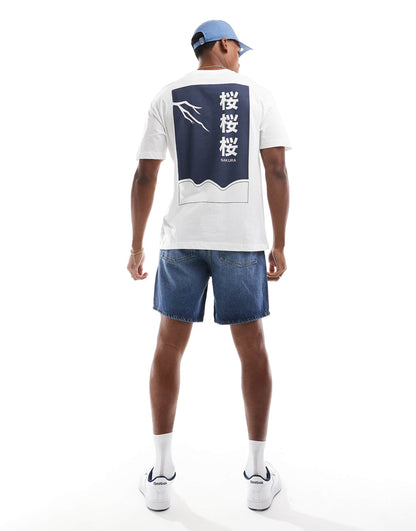 Relaxed Fit T-Shirt With Japanese Print