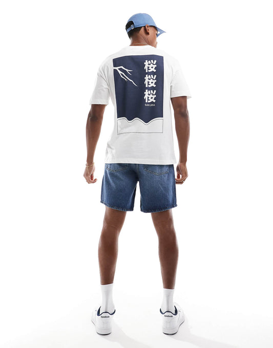 Relaxed Fit T-Shirt With Japanese Print