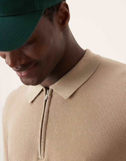 Long Sleeve 1/4 Zip Polo