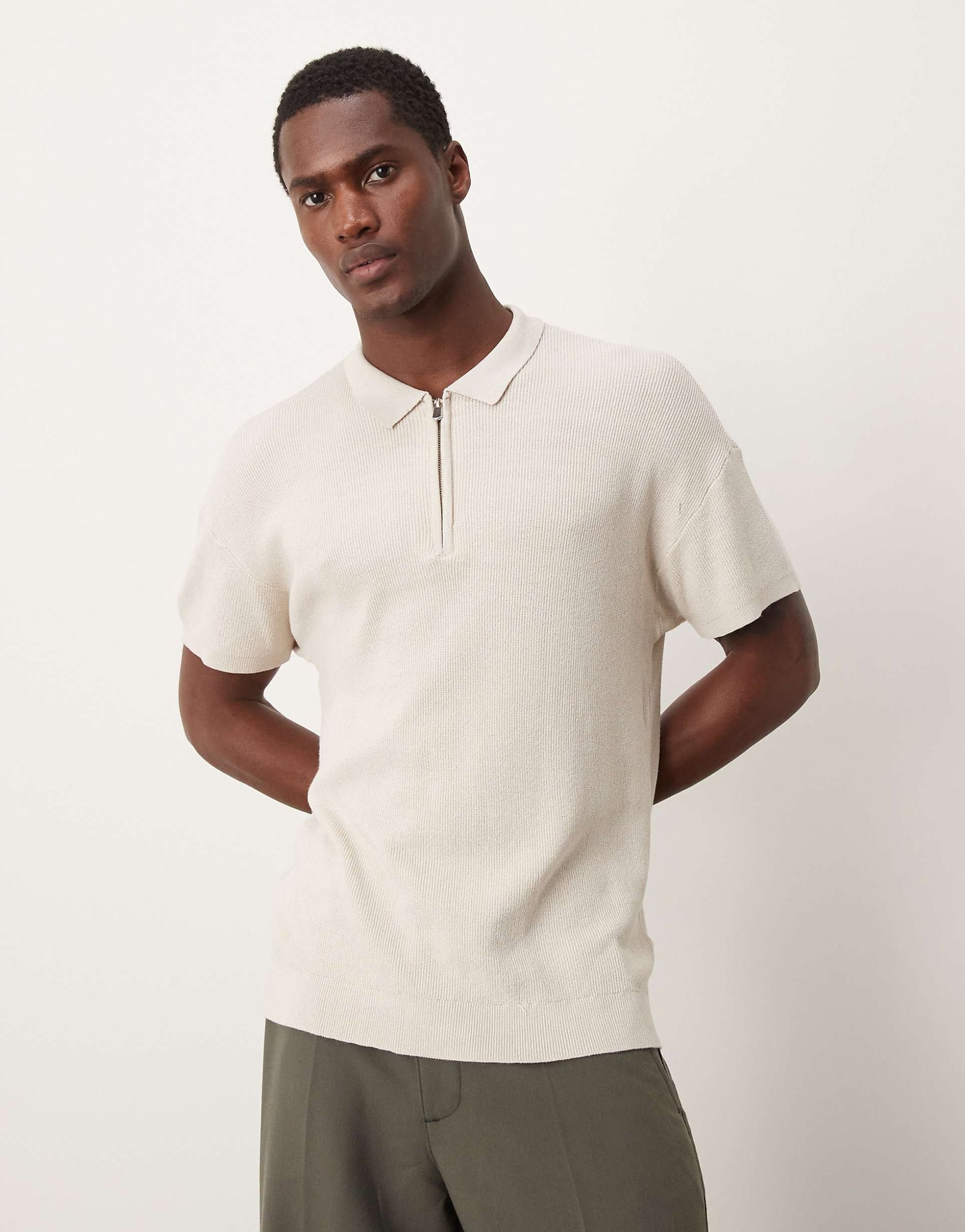 Short Sleeve 1/4 Zip Polo