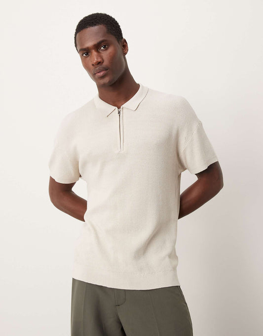 Short Sleeve 1/4 Zip Polo