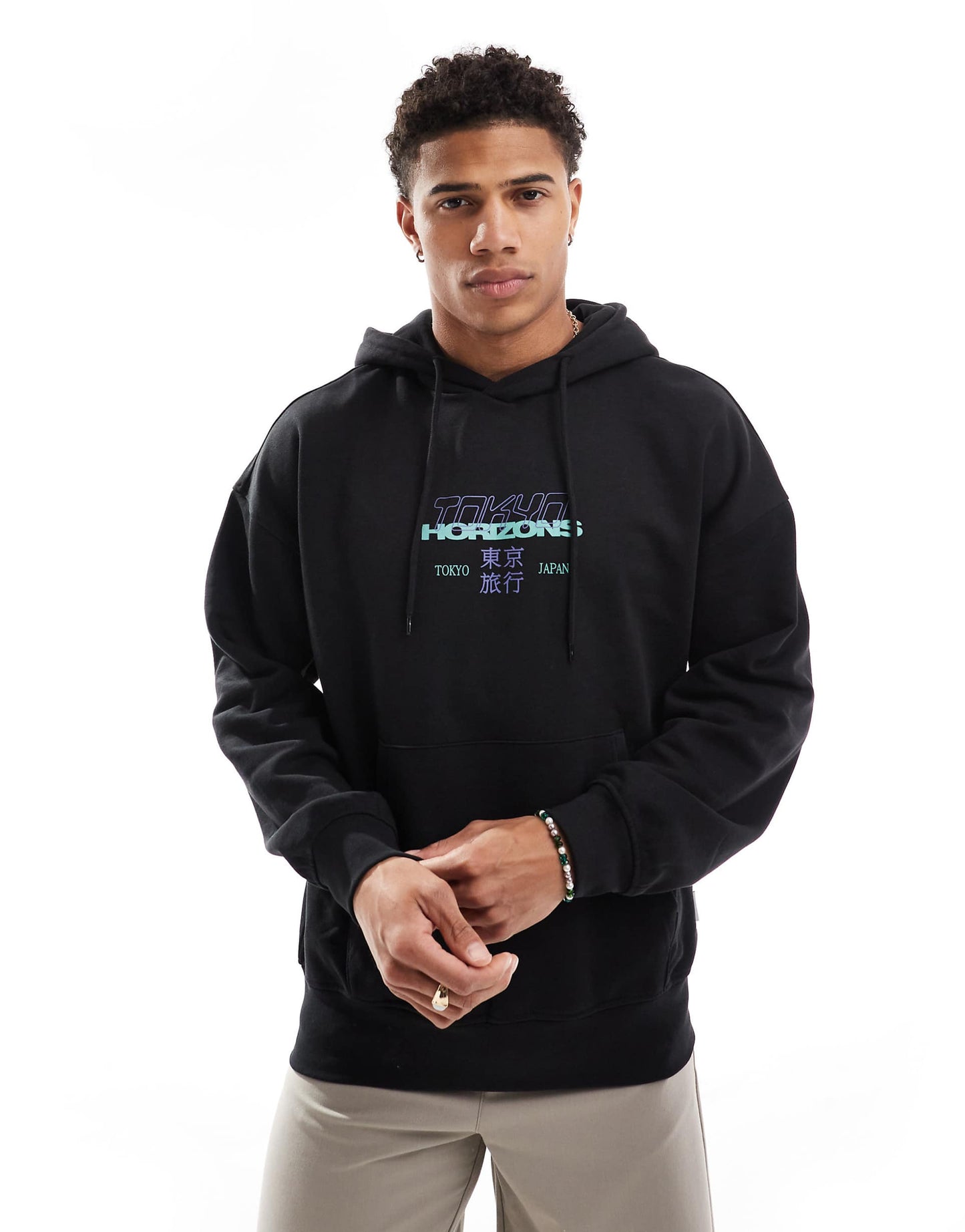 Oversized Hoodie With Horizons Back Print