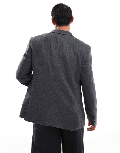 Slim Fit Wool Mix Suit Jacket