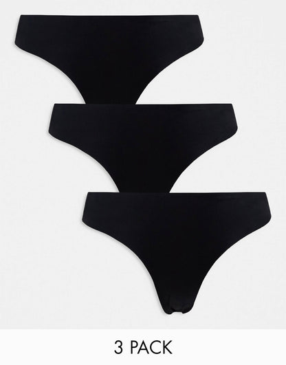 3 Pack Seamless Thongs