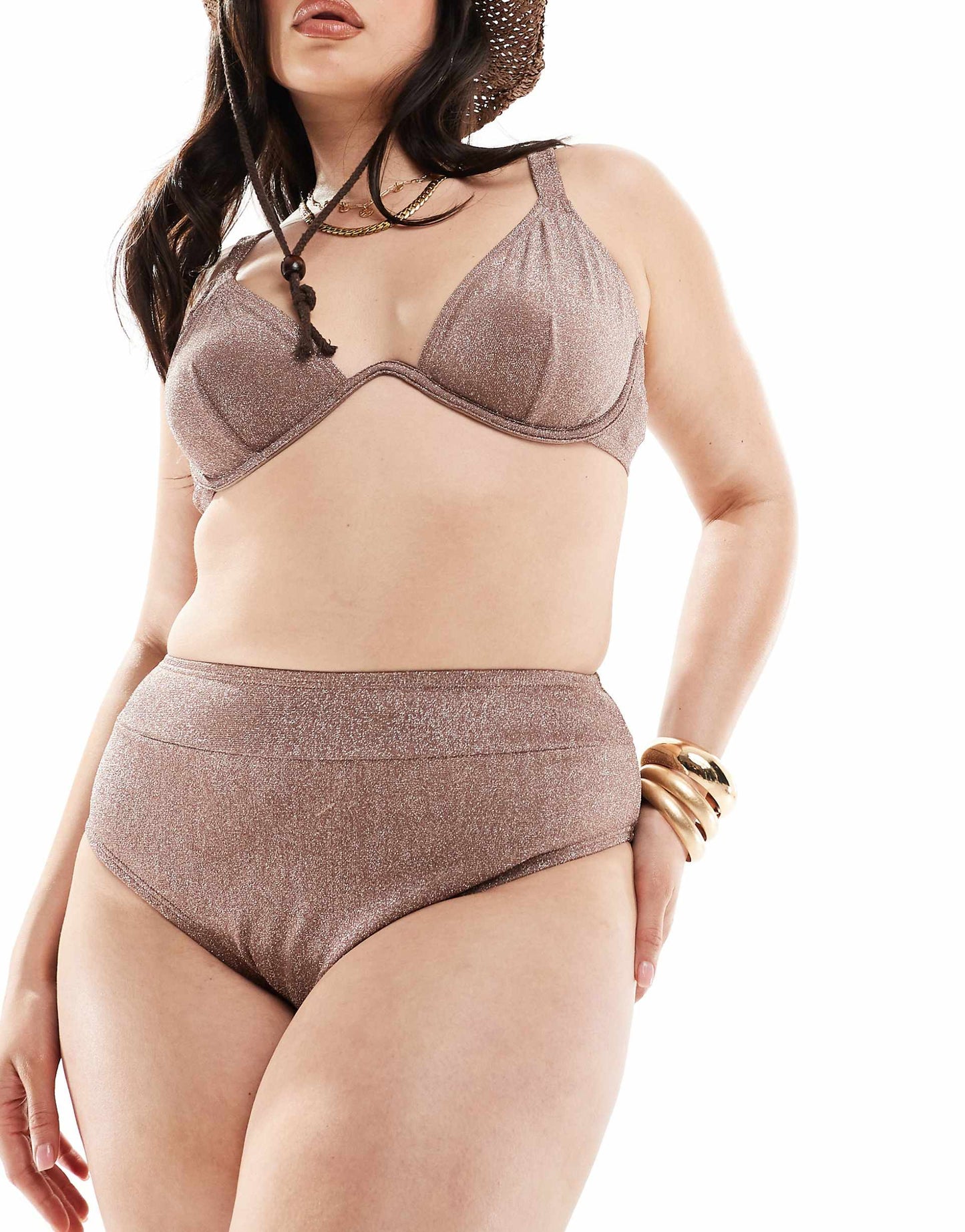 Curve High Waist Bikini Bottom