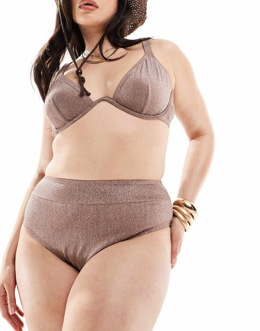 Curve High Waist Bikini Bottom