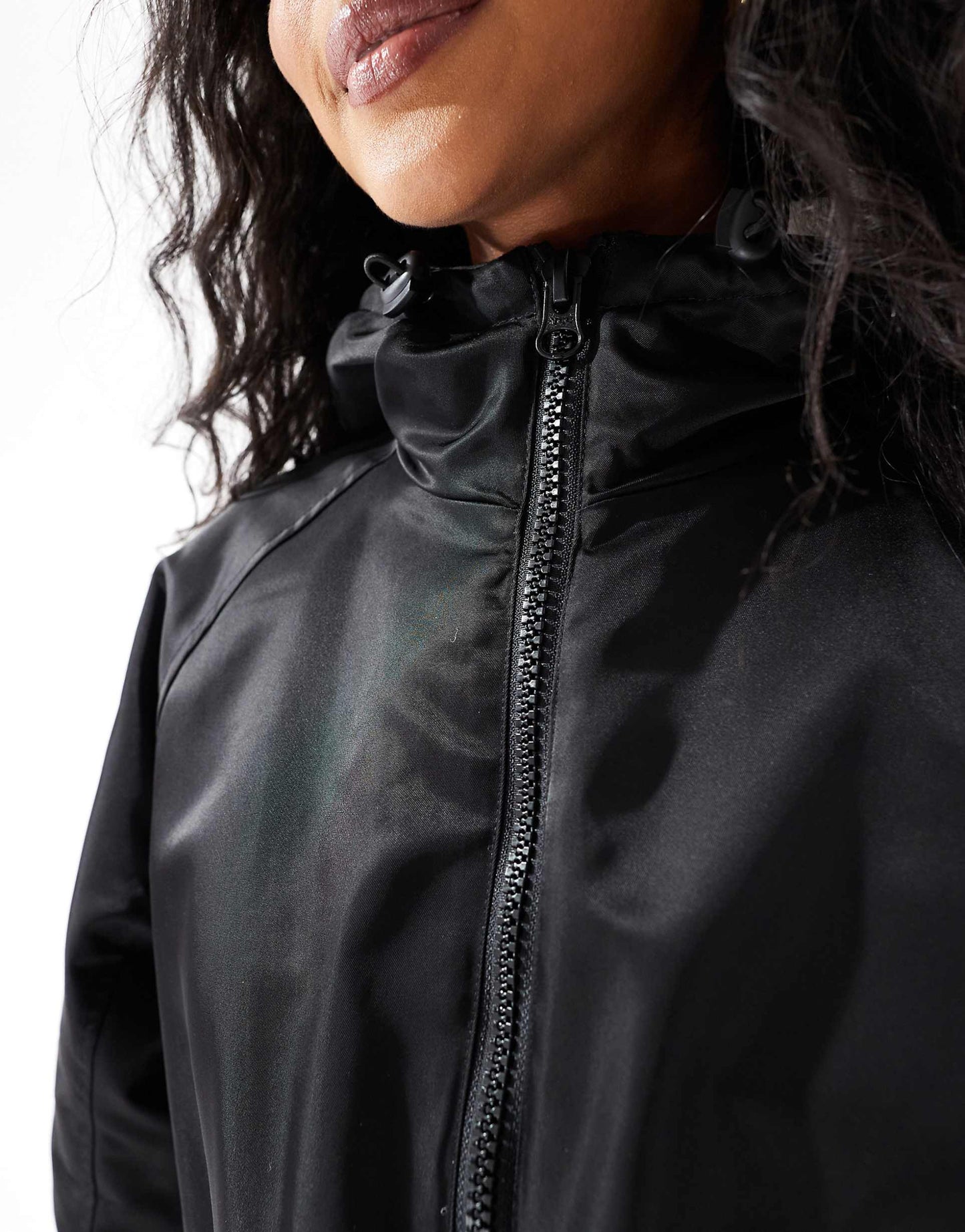 Borg Lined Longline Rain Coat