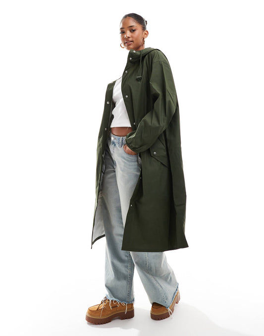 Rubberised Rain Parka Coat