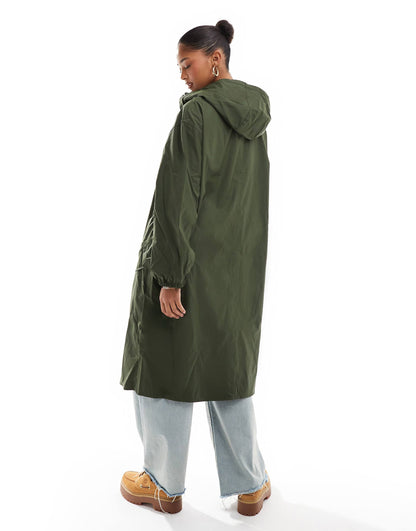 Rubberised Rain Parka Coat