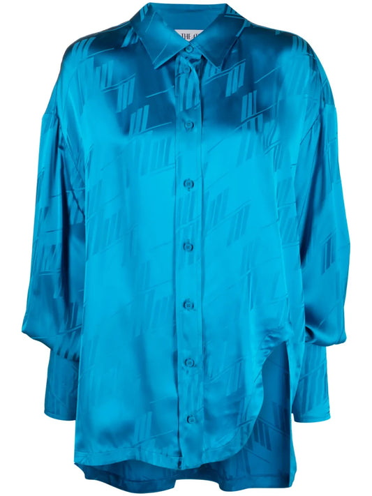 Kota Logo-Jacquard Asymmetric Shirt