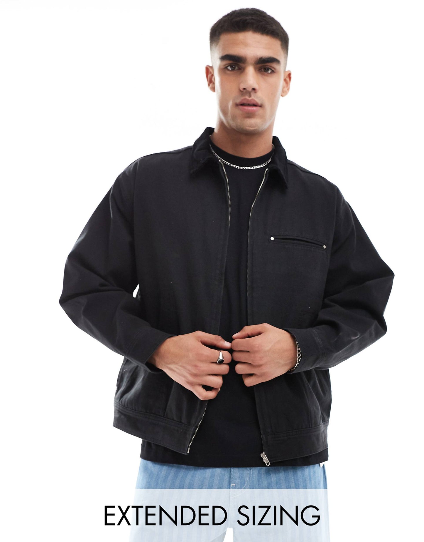 Oversized Harrington Jacket
