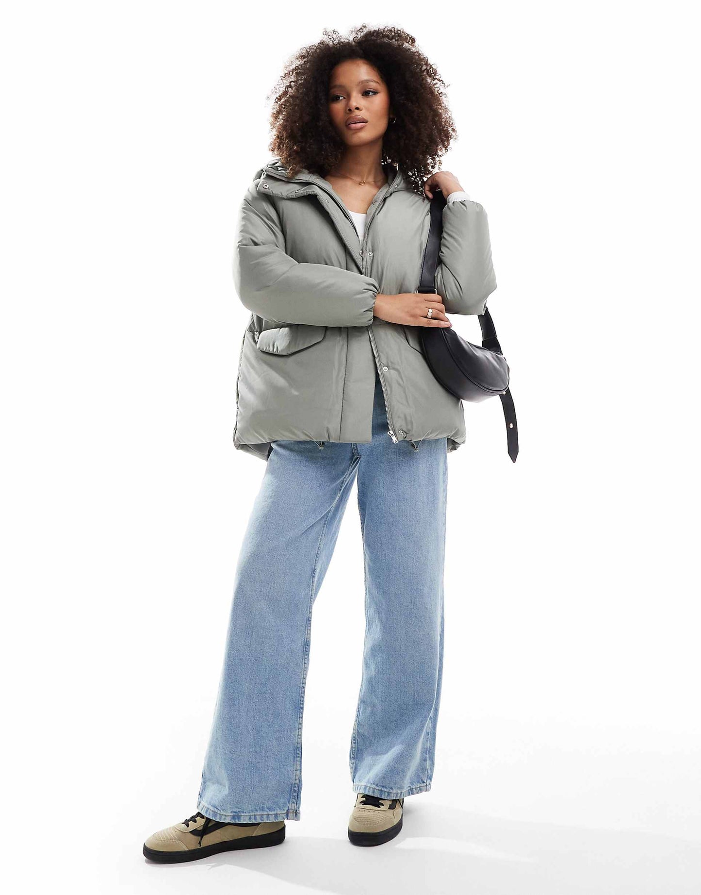 Oversized Puffer Jacket With Hood